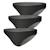 Lot de 3 culottes menstruelles  fille Noir-noir-noir 1 - vertbaudet enfant 