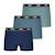 Lot de 3 boxers garçon my petit prix Marine-vert+Noir-noir-noir 1 - vertbaudet enfant 