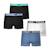 Lot de 4 boxers garçon easy color athena Noir-bleu-chiné 3 - vertbaudet enfant 