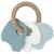 Anneau de dentition en silicone on the go Bleu, blanc, marron 1 - vertbaudet enfant 