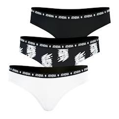 -Lot de 3 slips fille ecopack girl mode athena fille