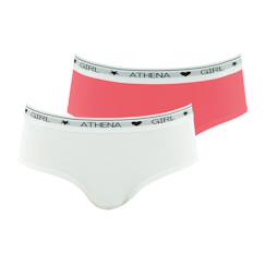 Lot de 2 boxers fille coton ultra doux girl by  - vertbaudet enfant