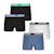 Lot de 4 boxers garçon easy color athena Noir-bleu-chiné 1 - vertbaudet enfant 