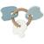 Anneau de dentition en silicone on the go Bleu, blanc, marron 2 - vertbaudet enfant 