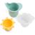 Jeu d'eau lot de 3 gobelets empilables elphee Jaune, vert, transparent 2 - vertbaudet enfant 