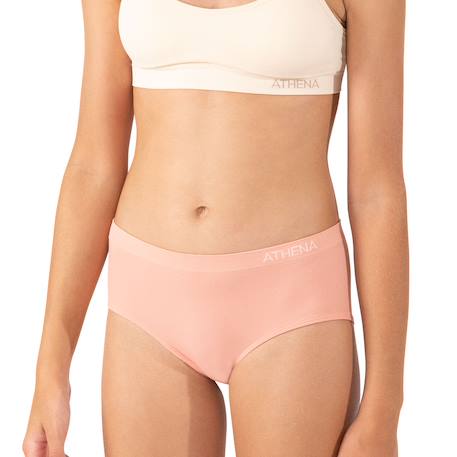 Lot de 2 boxers fille sans couture fashion  fille Beige-blush 4 - vertbaudet enfant 