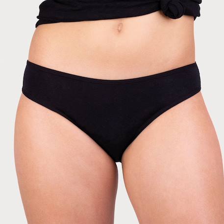 Lot de 3 culottes menstruelles  fille Noir-noir-noir 2 - vertbaudet enfant 