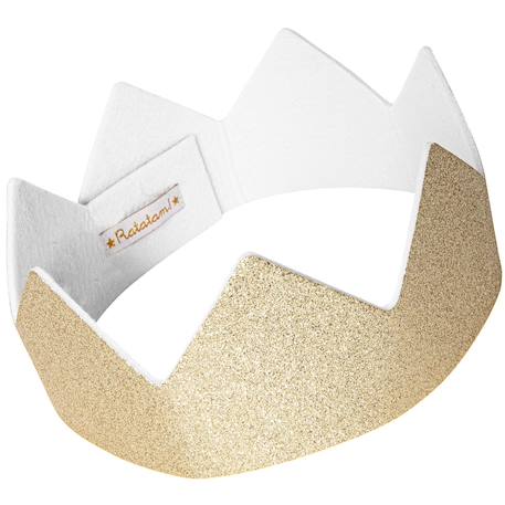 Couronne à paillettes dorée Doré 2 - vertbaudet enfant 