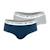 Lot de 2 boxers coton ultra doux Blanc-rose+Bleu titane-gris chiné 5 - vertbaudet enfant 