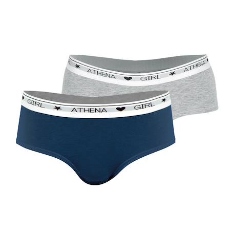 Fille-Lot de 2 boxers coton ultra doux