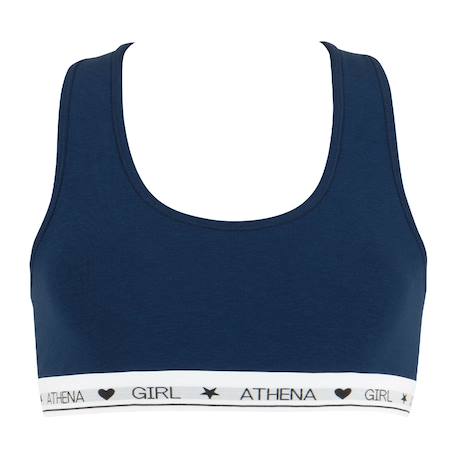 Brassière coton ultra doux Blanc+Bleu titane+Rose pastel+Violet 5 - vertbaudet enfant 