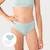 Lot de 2 slips fille sans couture côtelés Blanc et bleu nuage+Blanc-bleu niagara 2 - vertbaudet enfant 