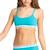Lot de 2 brassières coton ultra doux by  fille Bleu lagon-gris chiné 4 - vertbaudet enfant 
