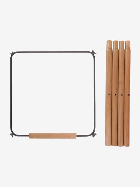 Kit de pieds longs pour chaise haute Evolu + repose-pieds naturel anthracite 1 - vertbaudet enfant 