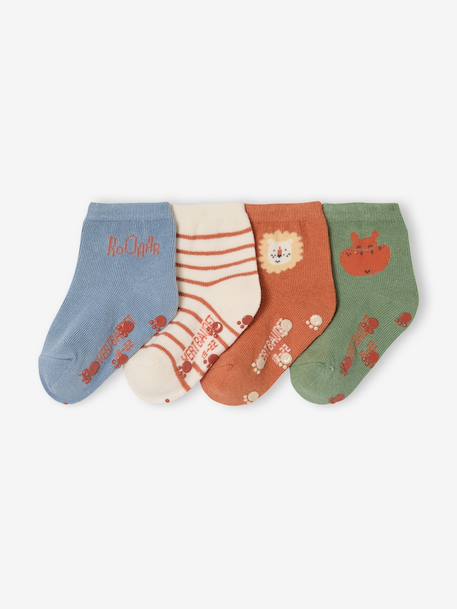 Bébé-Chaussettes, Collants-Lot de 4 paires de chaussettes bébé garçon