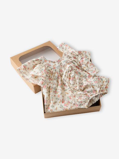 Ensemble bébé fille robe, bloomer et bandeau écru 10 - vertbaudet enfant 