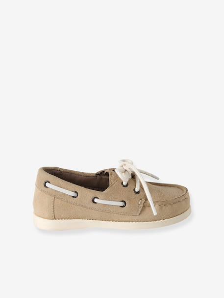 Chaussures bateau enfant garçon cuir beige 6 - vertbaudet enfant 