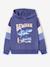 Sweat capuche imprimé blanc chiné+bleu ardoise+gris chiné 4 - vertbaudet enfant 