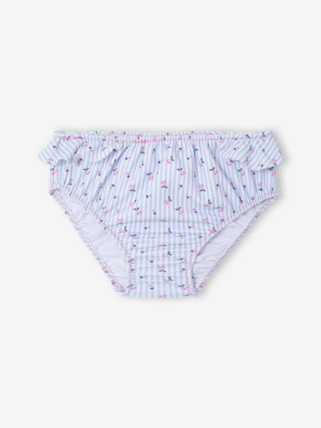 Maillot bain 3 pièces rayures bleu clair 5 - vertbaudet enfant 