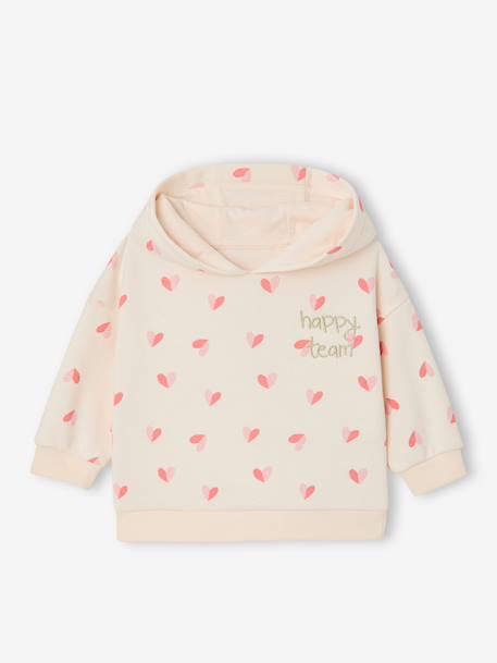 Ensemble sweat capuche legging écru 2 - vertbaudet enfant 