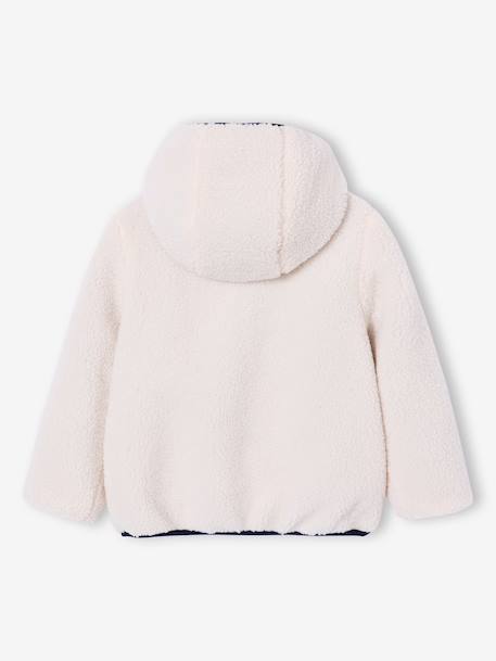 Blouson sherpa réversible bleu roi 3 - vertbaudet enfant 