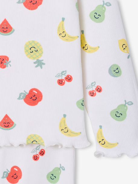 Lot pyjamas fille fruits écru 10 - vertbaudet enfant 