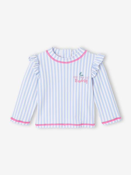 Maillot bain 3 pièces rayures bleu clair 4 - vertbaudet enfant 