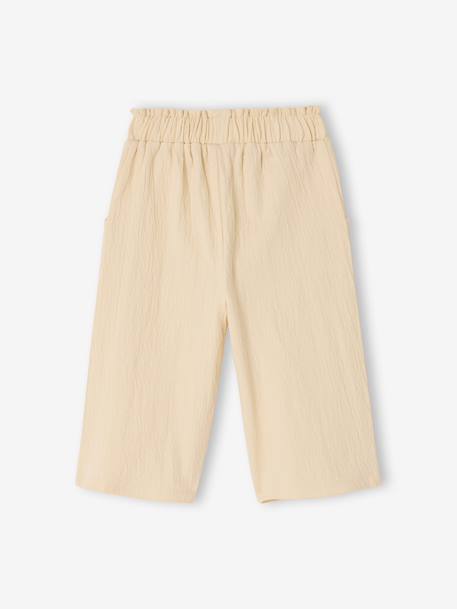 Pantalon bébé fille maille froissée écru 3 - vertbaudet enfant 