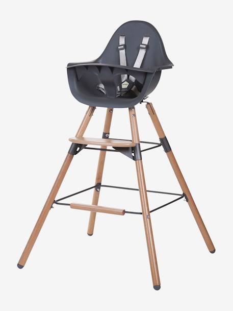 Kit de pieds longs pour chaise haute Evolu + repose-pieds naturel anthracite 2 - vertbaudet enfant 