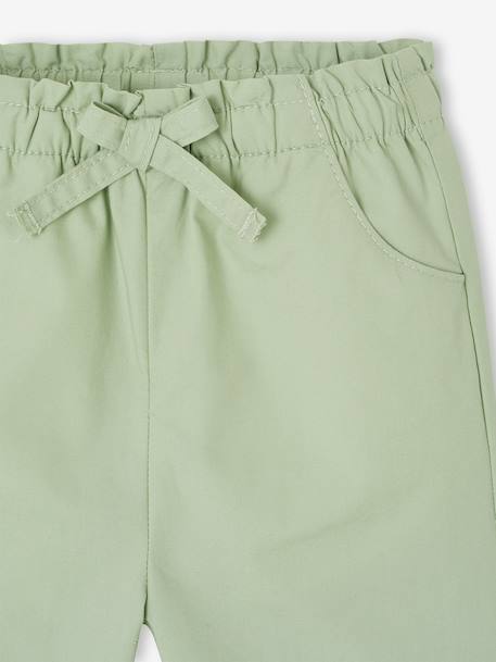 Pantalon large coton pistache 3 - vertbaudet enfant 