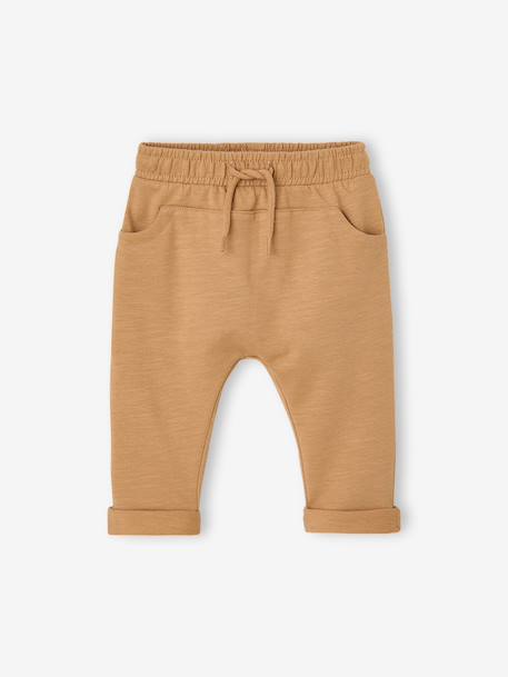Lot de 2 pantalons bébé en molleton cappuccino+taupe 9 - vertbaudet enfant 
