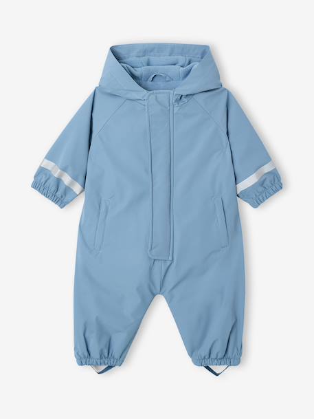 Combinaison pluie capuche bleu jean 1 - vertbaudet enfant 