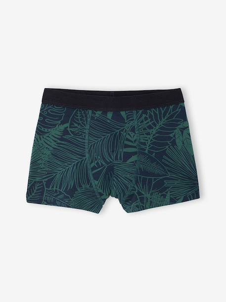Lot 5 boxers enfant garçon jungle vert anglais 6 - vertbaudet enfant 