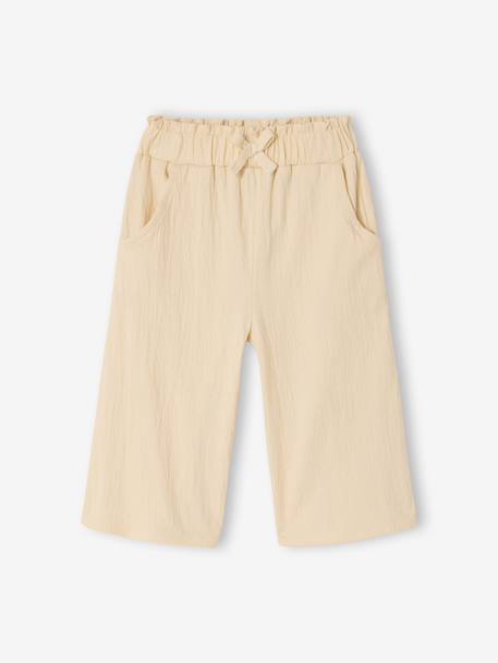 Pantalon bébé fille maille froissée écru 2 - vertbaudet enfant 