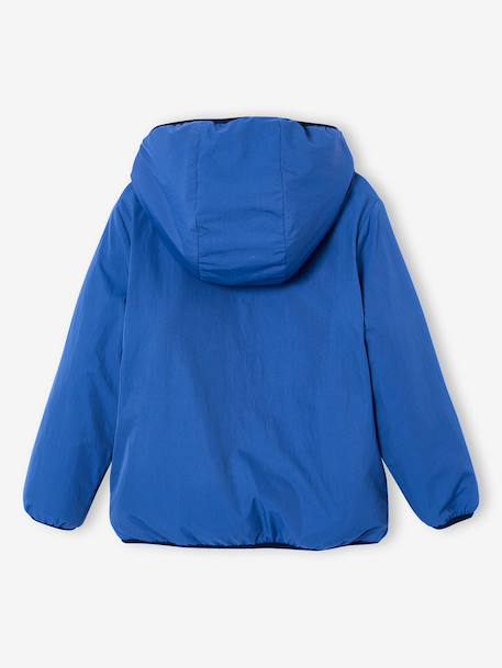 Blouson sherpa réversible bleu roi 2 - vertbaudet enfant 
