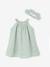 Robe broderie anglaise accessoire assorti vert sauge 5 - vertbaudet enfant 