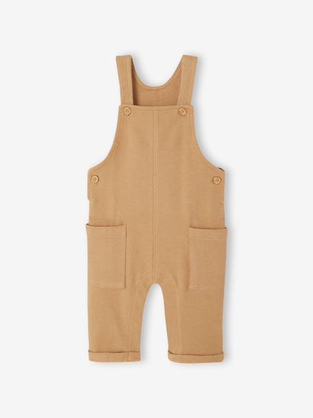Salopette bébé en molleton taupe 1 - vertbaudet enfant 