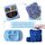 Assiette easymat + sac isotherme fleur de jardin bleu Multi-coloured 1 - vertbaudet enfant 