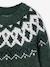 Pull jacquard garçon col rond bleu ardoise+vert 9 - vertbaudet enfant 