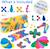 Rainbow pack clixo - jeu de construction magnétique, flexible, durable et imaginatif – 42 pièces – dès 4 ans Jaune 3 - vertbaudet enfant 