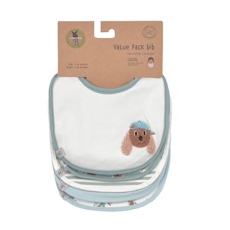 Lot de 5 bavoirs en éponge imperméable 3-18 mois tiny team dog Multi-coloured 3 - vertbaudet enfant 