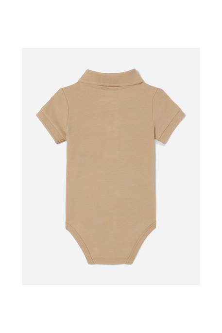 Bodies col polo Beige+Bleu 2 - vertbaudet enfant 