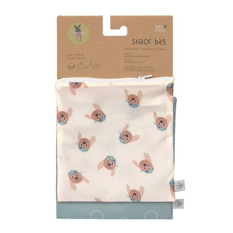 Lot de 2 pochettes à snack tiny team dog Multi-coloured 3 - vertbaudet enfant 