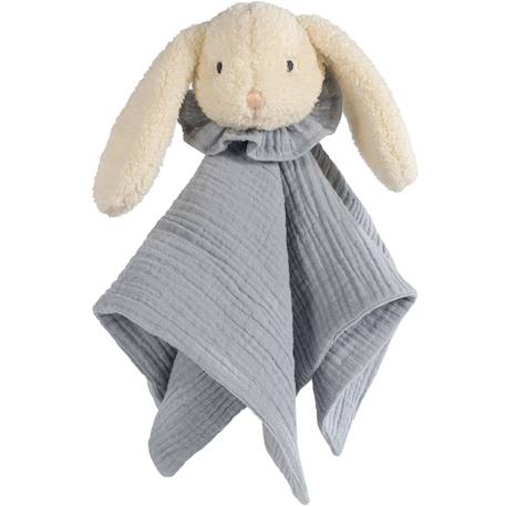 Doudou bébé ultra doux avec yeux brodés – compagnon rassurant dès la naissance Sable, bleu, noir+Sable, rose, noir 1 - vertbaudet enfant 