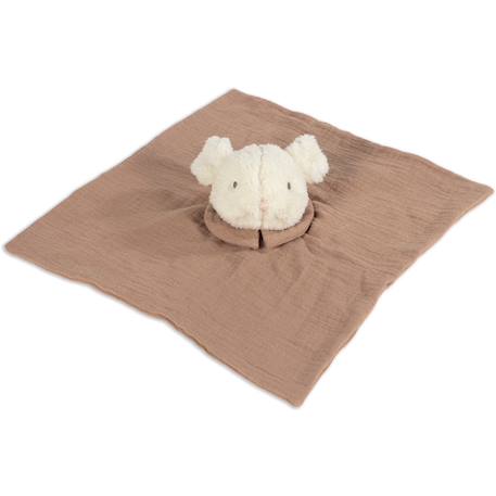 Doudou bébé doux et apaisant en tissu naturel – compagnon réconfortant dès la naissance Cannelle, écru 3 - vertbaudet enfant 