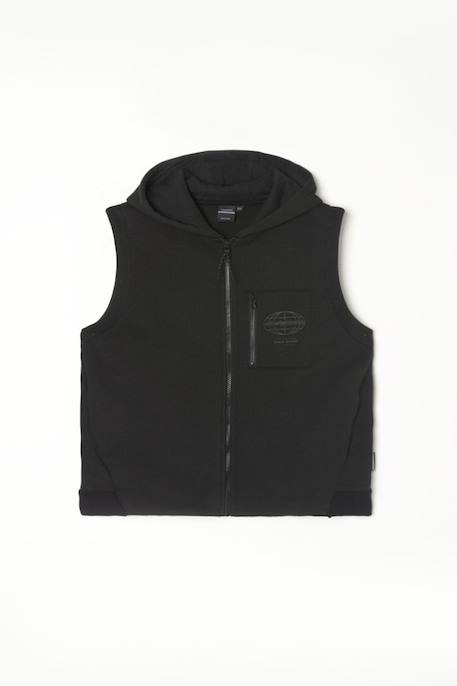 Sweat-shirt capuche lawibo Black 1 - vertbaudet enfant 