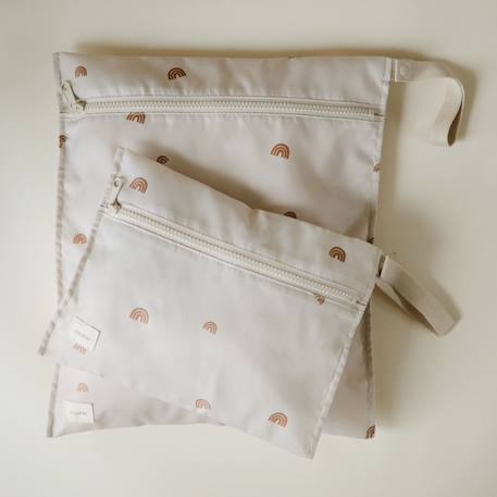 Lot de sacs imperméables pour bébé – rangement étanche Beige+Ecru, orange 7 - vertbaudet enfant 