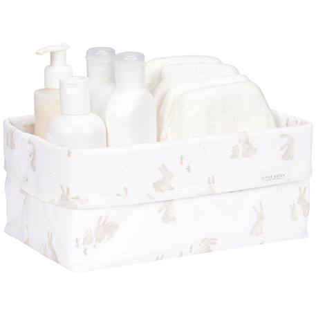 Panier de rangement pour table à langer – organisation pratique des essentiels de bébé Ecru, marron, orange 2 - vertbaudet enfant 