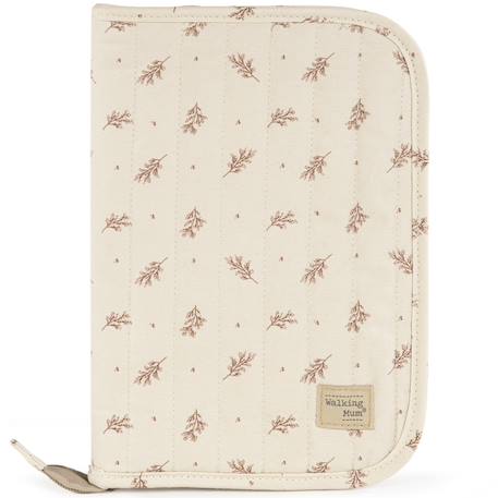 Protège carnet de santé bébé zippé en coton – rangement organisé Ecru, rose 1 - vertbaudet enfant 