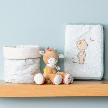 Protège carnet de santé mila, zoé et lana Vert d'eau, blanc, rose 3 - vertbaudet enfant 